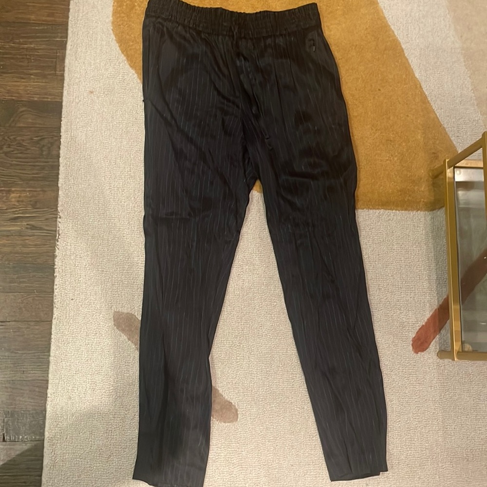 DKNY navy pinstripe joggers
